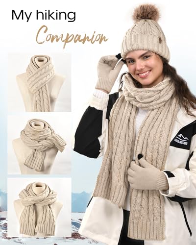 Winter Elegant hat-scraf-gloves set