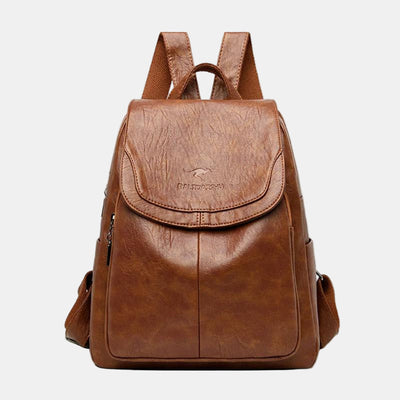 Isabella | Secure Leather Backpack