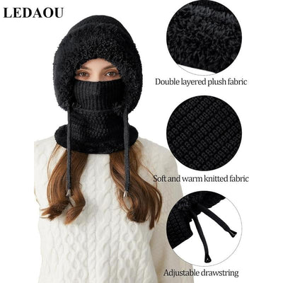 3-in-1 Beanie Hat For Women
