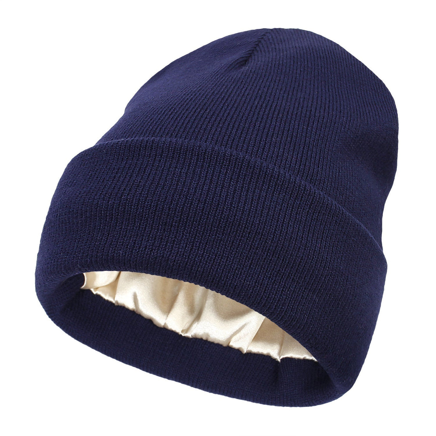 Satin-Lined Luxe Beanie – Winter Warmth, Hair-Friendly Elegance